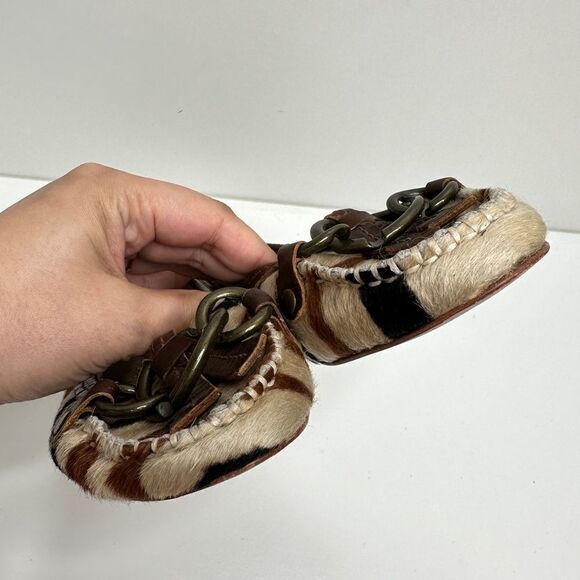 Matisse Ponyhair Exotic Animal Print Leather Upper Flats Size 6.5 - Picture 5 of 11